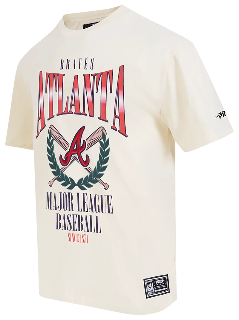 Pro Standard Braves Around The World CJ Drop Shoulder T-Shirt - Men's