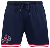 Pro Standard Braves Mesh Basketball Shorts - Men's