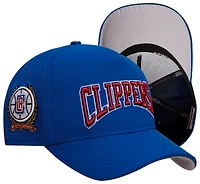 Pro Standard Clippers Crest Emblem Flatbrim Snapback - Men's
