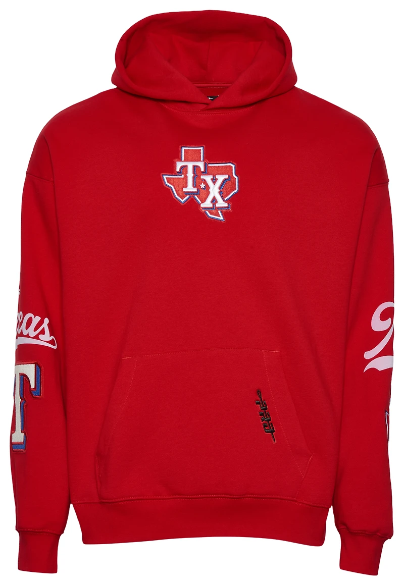 Pro Standard Rangers Living Large Drop Shoulder PO Hoodie - Men's