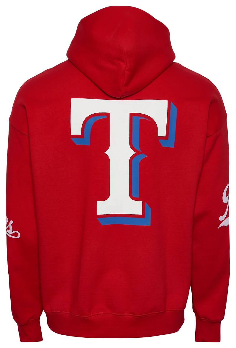 Pro Standard Rangers Living Large Drop Shoulder PO Hoodie - Men's