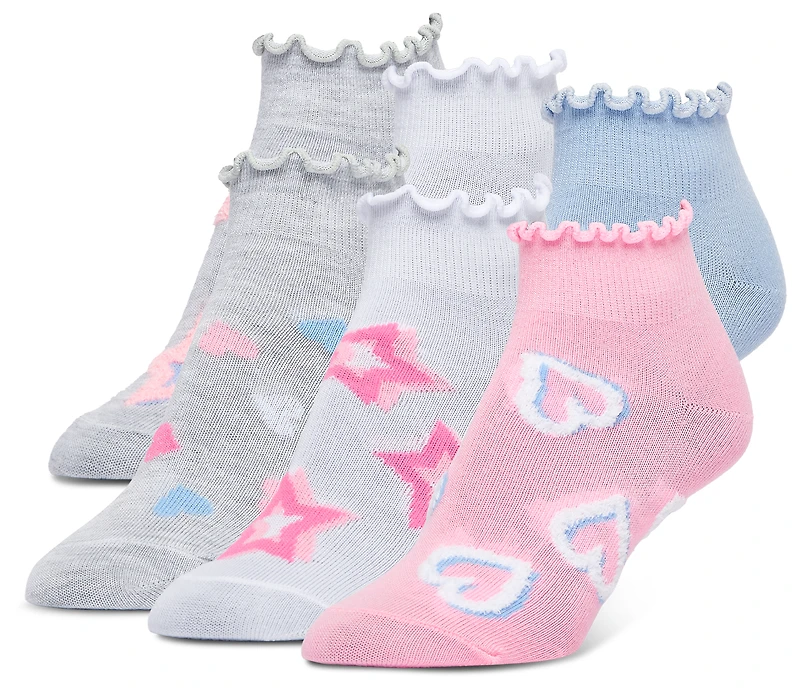 Implus Girls Implus Sof Sole Quarter Socks 6 Pack - Girls' Grade School Multi/Multi Size S