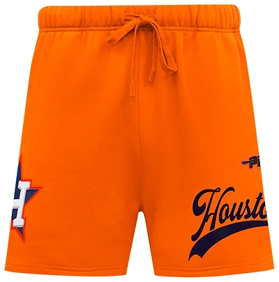 Pro Standard Astros Living Large Fleece Shorts - Men's