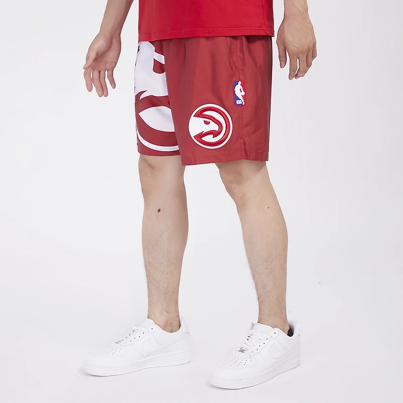 Pro Standard Hawks Split Mash Up Logo Woven Shorts - Men's