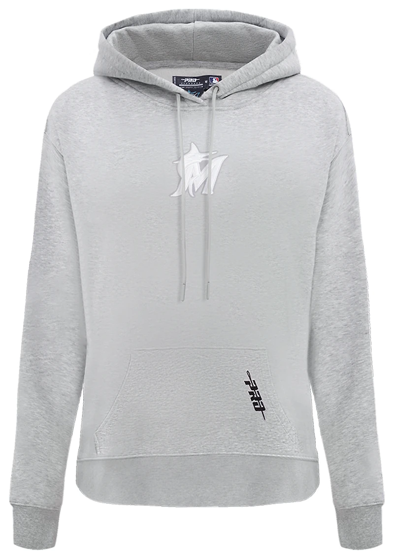 Pro Standard Marlins Classic DS PO Hoodie - Men's