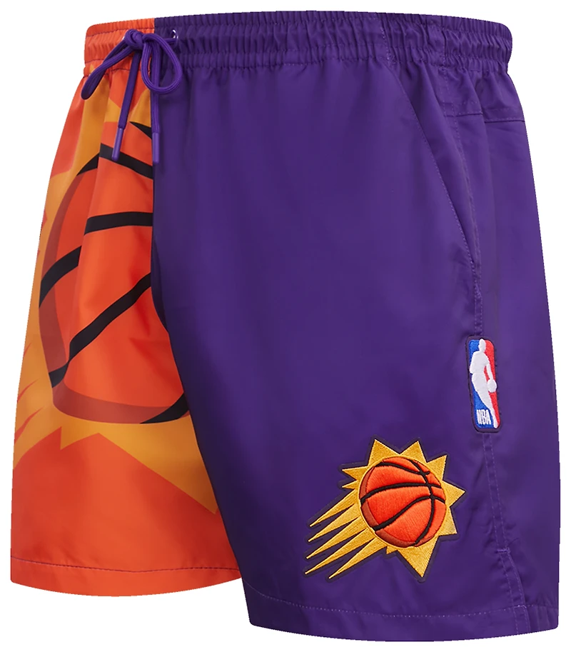Pro Standard Suns Split Mash Up Logo Woven Shorts - Men's