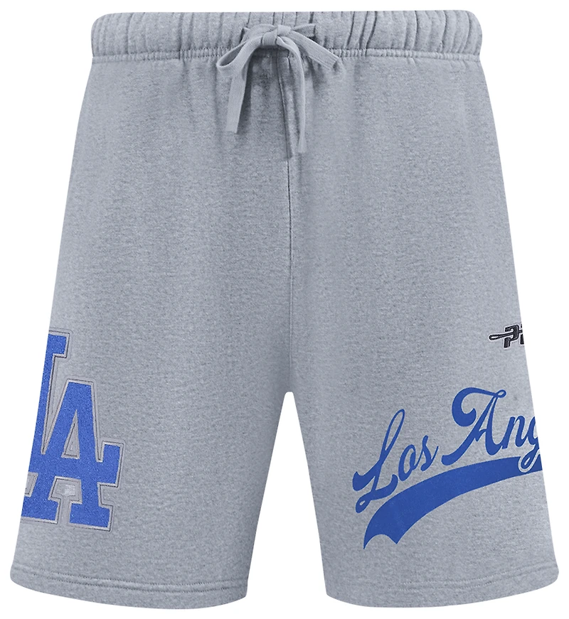 Pro Standard Dodgers Living Large Fleece Shorts - Men's