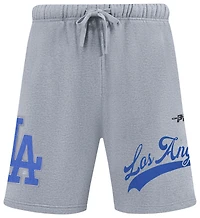 Pro Standard Dodgers Living Large Fleece Shorts - Men's