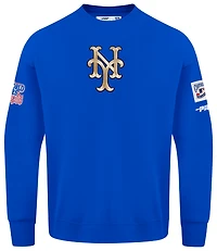 Pro Standard Mets Champs Drop Shoulder Crew - Men's