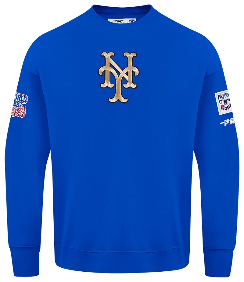 Pro Standard Mets Champs Drop Shoulder Crew - Men's