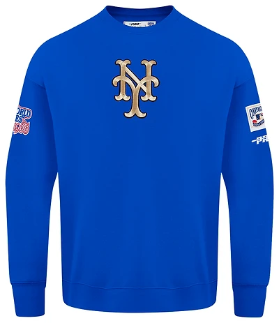 Pro Standard Mets Champs Drop Shoulder Crew - Men's