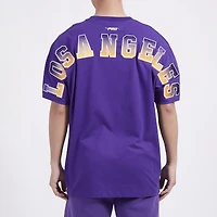 Pro Standard Lakers Oversized Large Letters CJ DS T-Shirt - Men's
