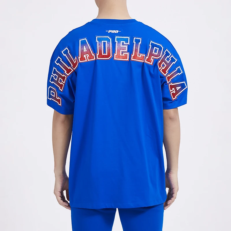 Pro Standard 76ers OS Letters CJ DS T-Shirt - Men's