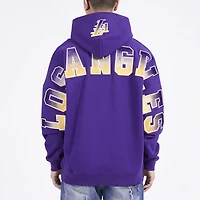 Pro Standard Lakers OS Letters Fleece P/O Hoodie - Men's