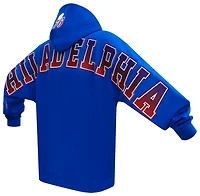 Pro Standard 76ers OS Letters Fleece P/O Hoodie - Men's