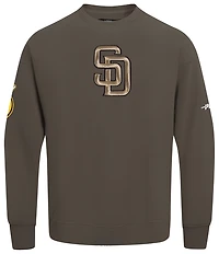 Pro Standard Padres Champs Drop Shoulder Crew - Men's