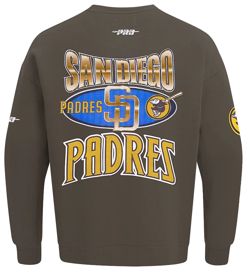 Pro Standard Padres Champs Drop Shoulder Crew - Men's