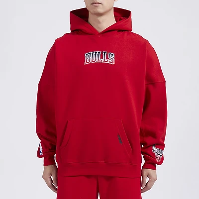 Pro Standard Bulls OS Letters Fleece P/O Hoodie - Men's