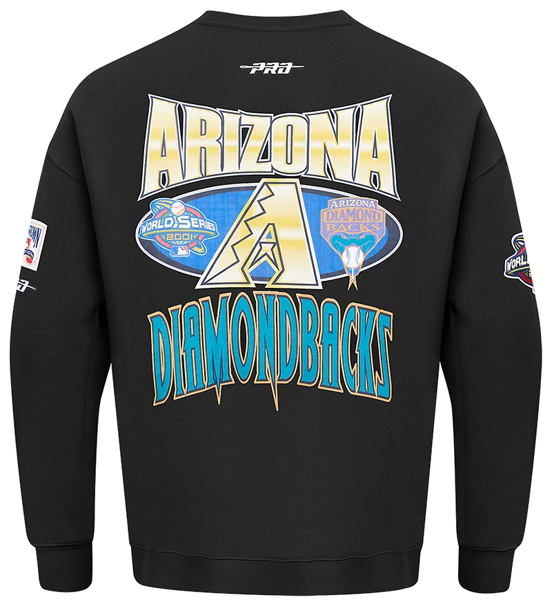 Pro Standard Diamondbacks Champs Drop Shoulder Crew - Men's