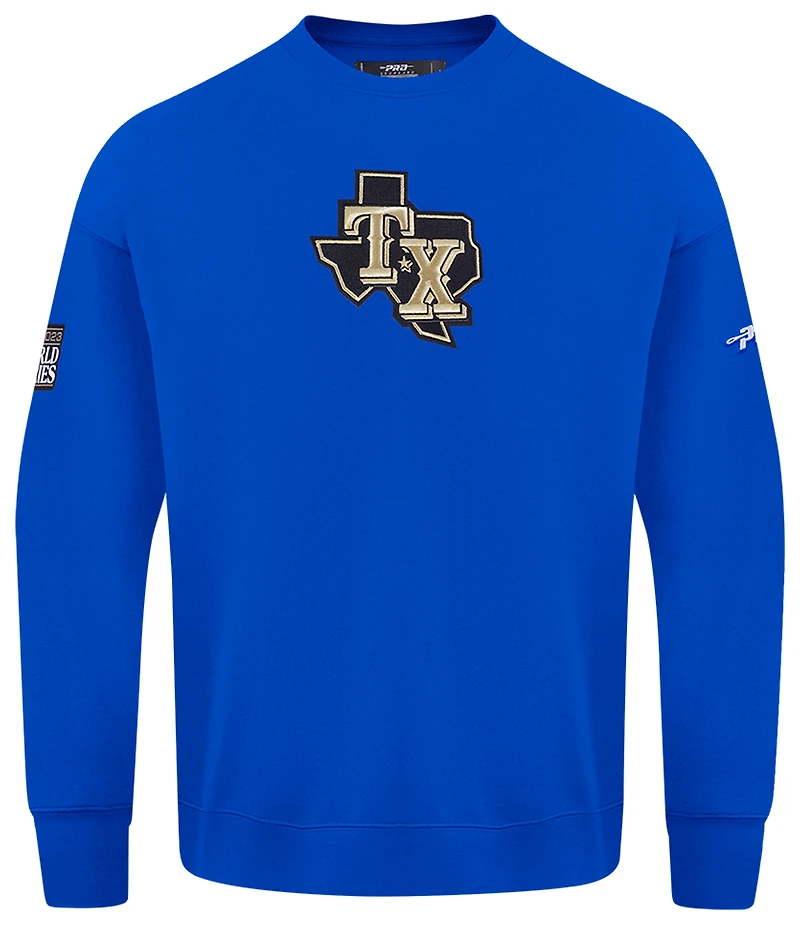 Pro Standard Rangers Champs Drop Shoulder Crew - Men's