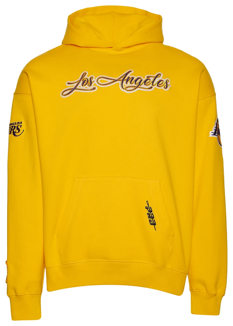 Pro Standard Lakers CS Drop Shoulder Pullover Hoodie - Men's