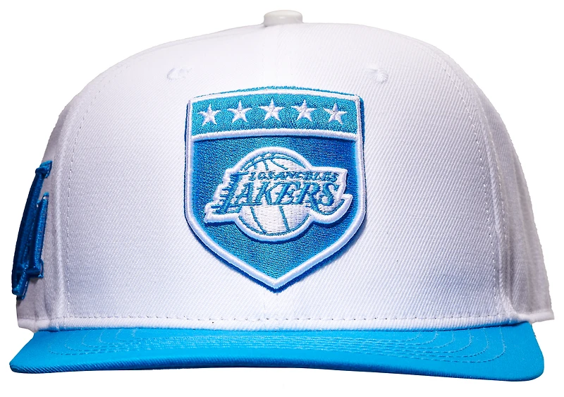 Pro Standard Lakers Military Pinch Front Snapback Hat - Men's