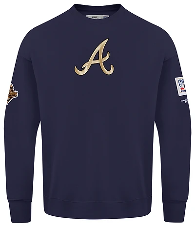 Pro Standard Braves Champs Drop Shoulder Crew - Men's