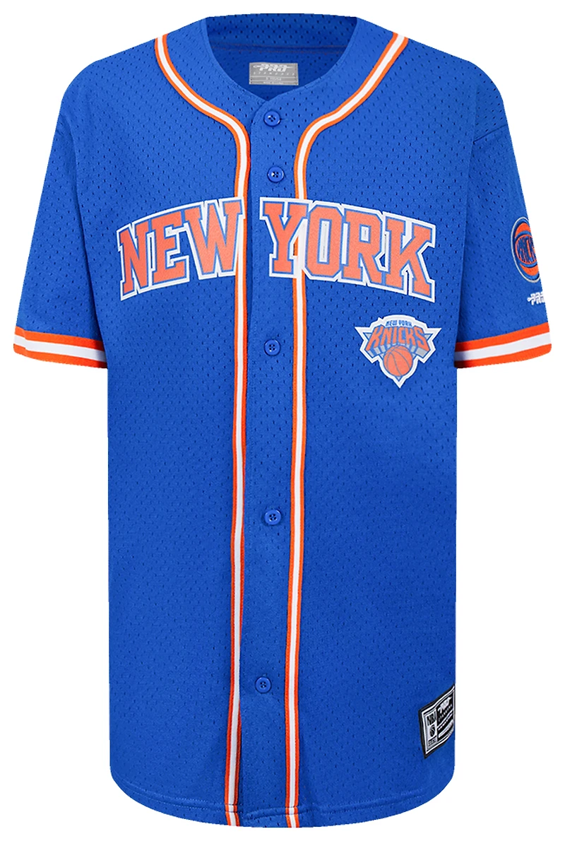 Pro Standard New York Knicks Classic Mesh Button Down Shirt - Boys' Grade School