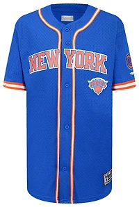 Pro Standard New York Knicks Classic Mesh Button Down Shirt - Boys' Grade School