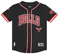Pro Standard Chicago Bulls Classic Mesh Button Down Shirt - Boys' Grade School