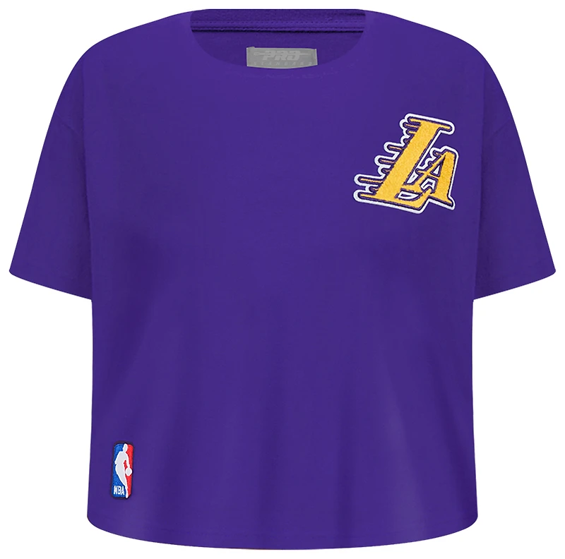 Pro Standard Los Angeles Lakers Classic Ss Boxy Tee - Girls' Grade School