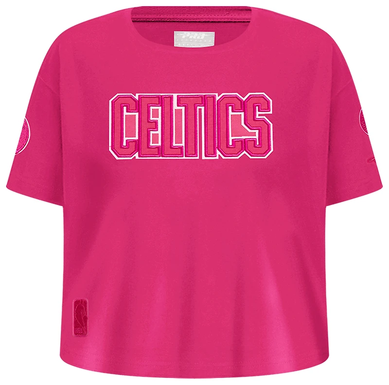 Pro Standard Boston Celtics Triple Pink Ss Boxy Tee - Girls' Grade School