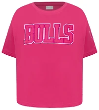 Pro Standard Chicago Bulls Triple Pink Ss Boxy Tee - Girls' Grade School