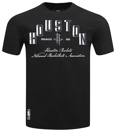 Pro Standard Houston Rockets Black Cat S/S Flex T-Shirt - Men's
