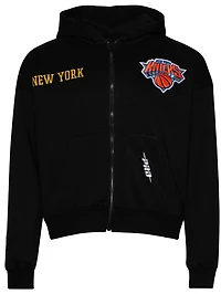 Pro Standard Knicks Gold Hoops Full-Zip Hoodie - Men's
