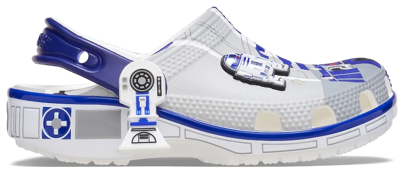 Crocs Boys Star Wars R2D2 Classic Clogs - Boys' Toddler Shoes Gray/Blue