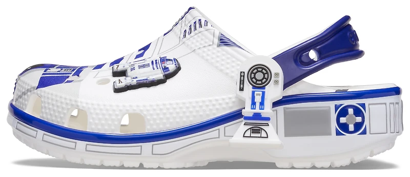 Crocs Boys Star Wars R2D2 Classic Clogs - Boys' Toddler Shoes Gray/Blue