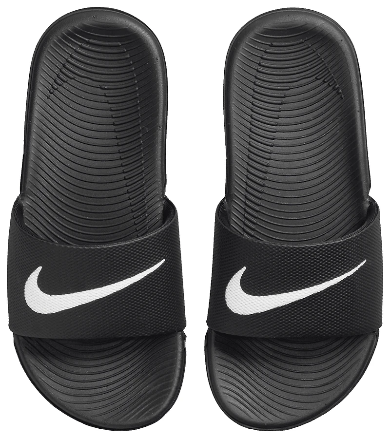 Nike Boys Kawa Slides - Boys' Grade School Shoes Black/White