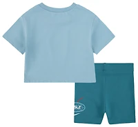 Nike Boxt T-Shirt Bike Short Set - Girls' Infant