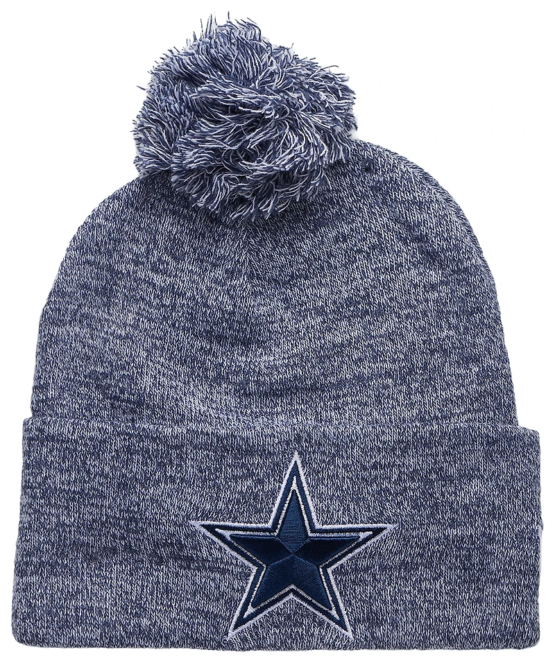 New Era Cowboys Marl Pom Knit Beanie - Adult