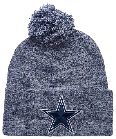 New Era Cowboys Marl Pom Knit Beanie - Adult