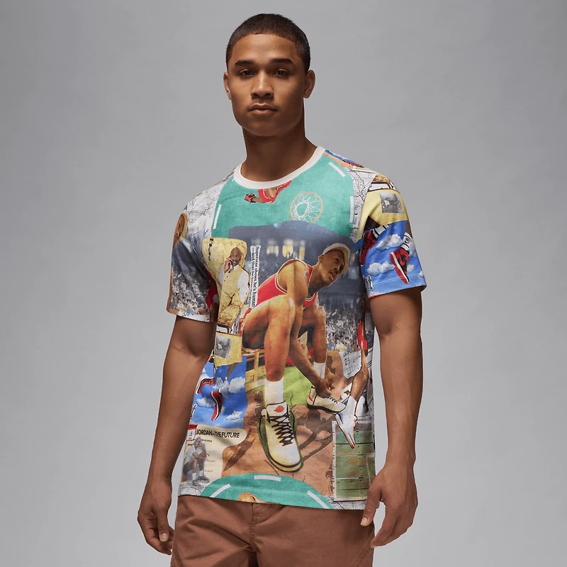 Jordan Flight Essential AOP Short Sleeve T-Shirt - Men's