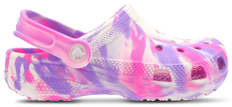 Crocs Girls Classic Clogs - Girls' Preschool Shoes Pink Crush/Multi/Purple