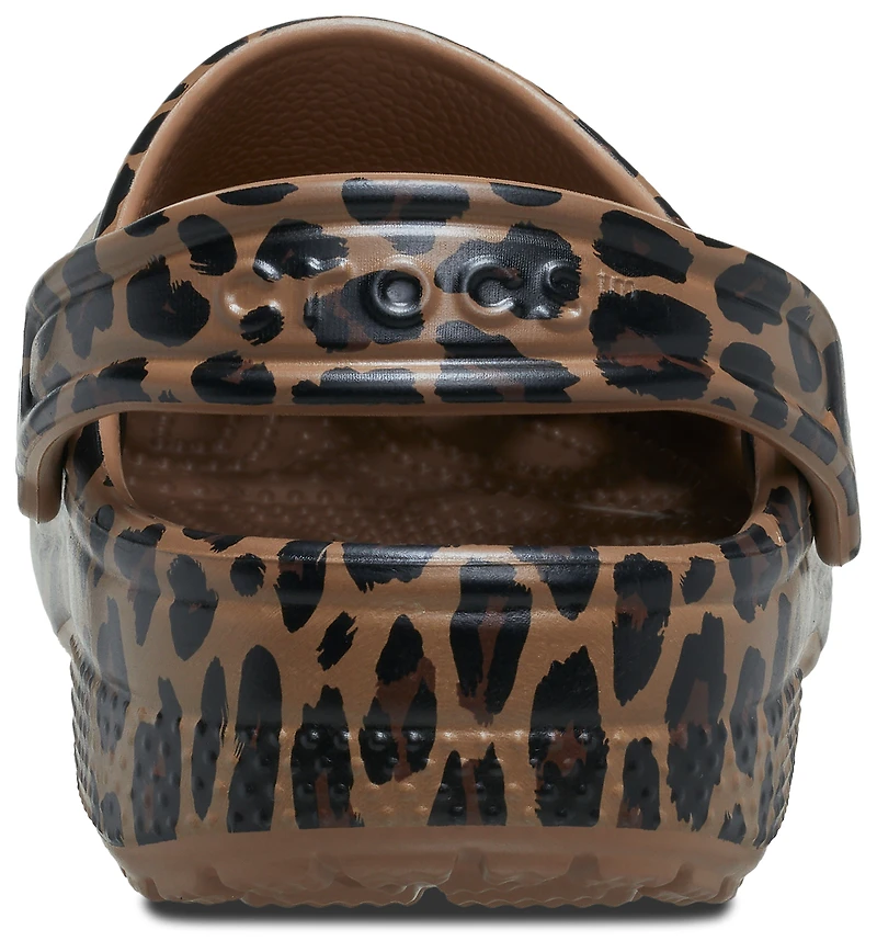 Crocs Girls Classic Clogs - Girls' Toddler Shoes Leopard