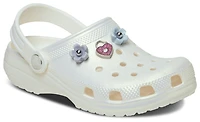Crocs Girls Classic Iridescent Charm Clogs