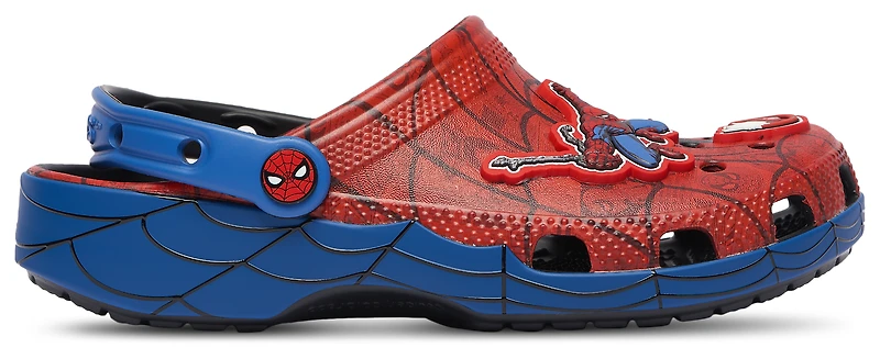 Crocs Boys Classic Clogs Spider-Man - Boys' Grade School Shoes Red/Blue