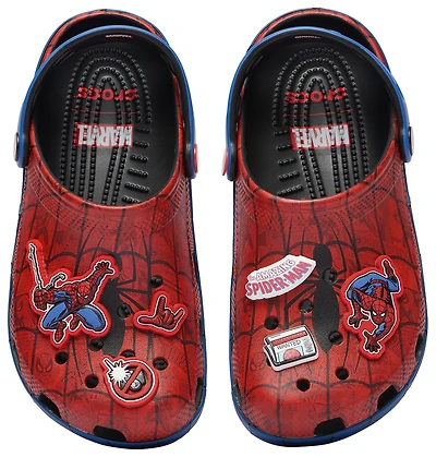 Crocs Boys Classic Clogs Spider-Man - Boys' Grade School Shoes Red/Blue
