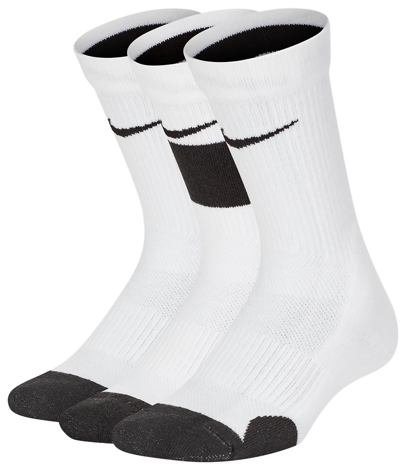 Nike 3 Pack Elite Crew Socks  - Boys' Grade School