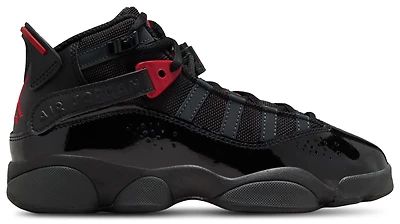 Jordan Boys 6 Rings - Boys' Grade School Basketball Shoes Anthracite/Black/Fire Red