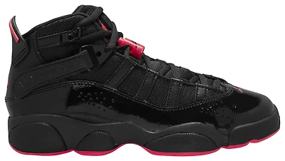 Jordan Boys 6 Rings - Boys' Grade School Basketball Shoes Black/Red